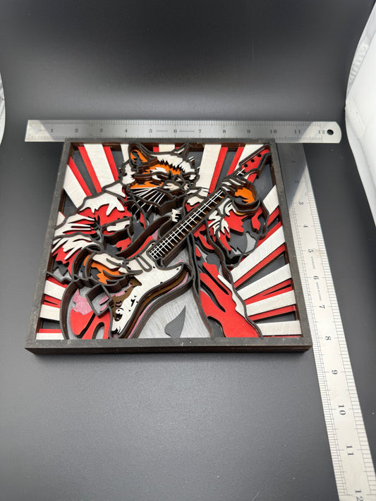 Multilayer Style Cat Shredding Guitar Item#2503005