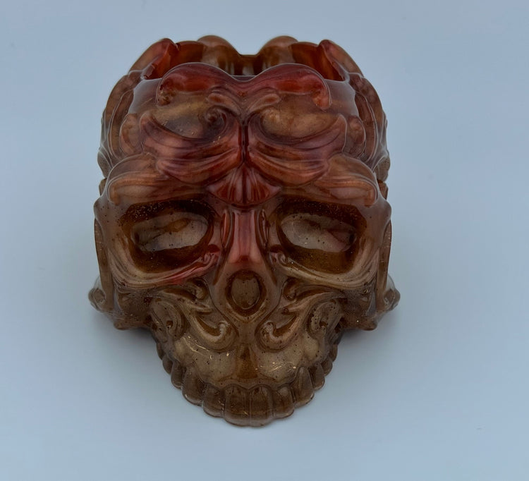 Resin Item 23102 Skull Votive / Dice Holder