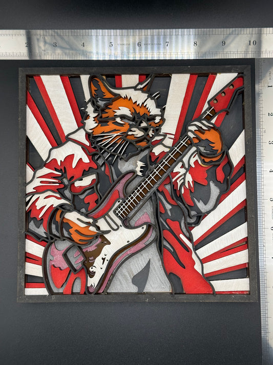 Multilayer Style Cat Shredding Guitar Item#2503005