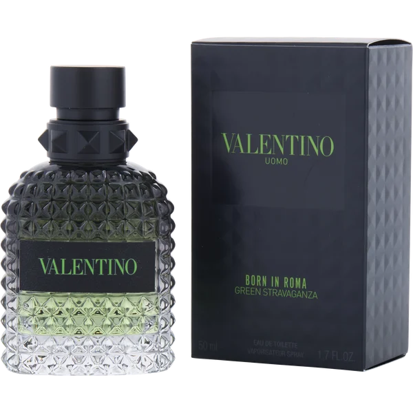 VALENTINO UOMO BORN IN ROMA GREEN STRAVAGANZA EDT MENS 100mL (3.4FL OZ) Item 615