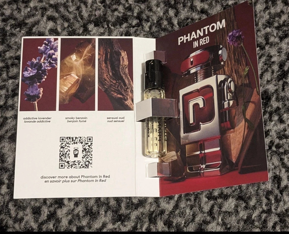 PHANTOM IN RED by PACO RABANNE EDP 1.5mL (0.05FL OZ) SAMPLE ITEM 7251